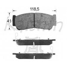 FK11201 KAISHIN Комплект тормозных колодок, дисковый тормоз