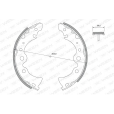 152-2313 WEEN Комплект тормозных колодок