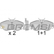 BP2426 BREMSI Комплект тормозных колодок, дисковый тормоз