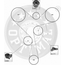 SK-1274 OPTIMAL Комплект ремня грм