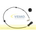 V40-72-0315 VEMO/VAICO Сигнализатор, износ тормозных колодок