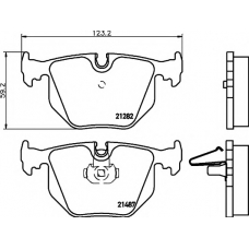 8DB 355 006-691 HELLA PAGID Комплект тормозных колодок, дисковый тормоз