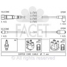 4.8739 FACET Ккомплект проводов зажигания