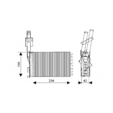 QHR2003 QUINTON HAZELL Теплообменник, отопление салона