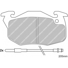 FDB393 FERODO Комплект тормозных колодок, дисковый тормоз