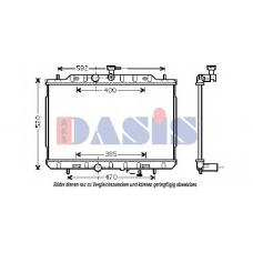 070149N AKS DASIS Радиатор, охлаждение двигателя