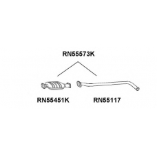 RN55117 VENEPORTE Труба выхлопного газа