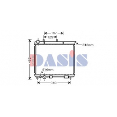 060028N AKS DASIS Радиатор, охлаждение двигателя
