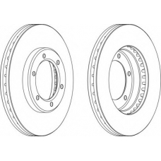 DDF1441-1 FERODO Тормозной диск