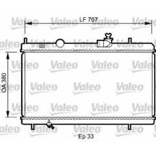 735068 VALEO Радиатор, охлаждение двигателя