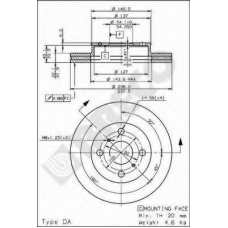 BS 8239 BRECO Тормозной диск