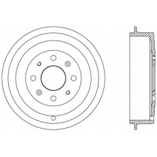 BAD9065.10 OPEN PARTS Тормозной барабан