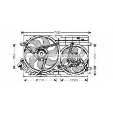 VW7508 Prasco Вентилятор, охлаждение двигателя