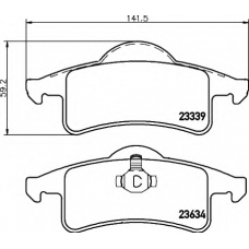 8DB 355 009-891 HELLA Комплект тормозных колодок, дисковый тормоз