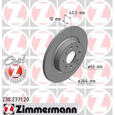 230.2371.20 ZIMMERMANN Тормозной диск