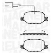 363916060687 MAGNETI MARELLI Комплект тормозных колодок, дисковый тормоз