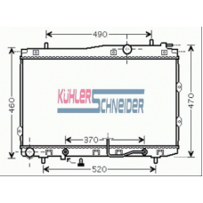 5200651 KUHLER SCHNEIDER Радиатор, охлаждение двигател