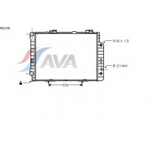 MS2190 AVA Радиатор, охлаждение двигателя