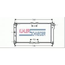 0211601 KUHLER SCHNEIDER Радиатор, охлаждение двигател