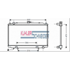 1600561 KUHLER SCHNEIDER Радиатор, охлаждение двигател