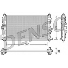 DRM20079 DENSO Радиатор, охлаждение двигателя