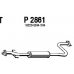P2861 FENNO Средний глушитель выхлопных газов