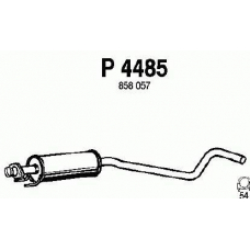 P4485 FENNO Средний глушитель выхлопных газов