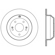 BDA2587.10 OPEN PARTS Тормозной диск