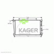 31-2362 KAGER Радиатор, охлаждение двигателя