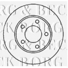 BBD4287 BORG & BECK Тормозной диск