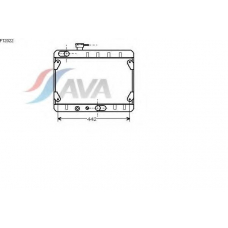 FT2022 AVA Радиатор, охлаждение двигателя