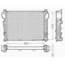 DRM17093 DENSO Радиатор, охлаждение двигателя