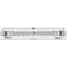 BBH6238 BORG & BECK Тормозной шланг