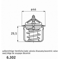 6.302.82 BEHR Термостат, охлаждающая жидкость
