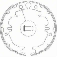 4742.00 ROADHOUSE Комплект тормозных колодок, стояночная тормозная с