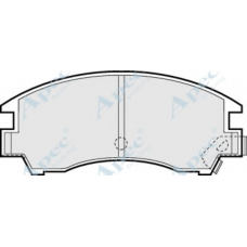 PAD481 APEC Комплект тормозных колодок, дисковый тормоз