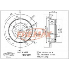 BD-2919 FREMAX Тормозной диск