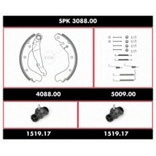 SPK 3088.00 REMSA Комплект тормозов, барабанный тормозной механизм