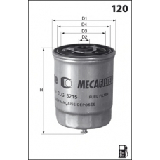 ELG5274 MECAFILTER Топливный фильтр