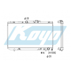 PA010348 KOYO P-tank corrugate-fin ass'y