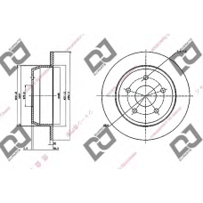 BD1693 DJ PARTS Тормозной диск