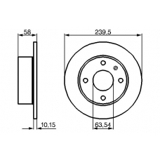 0 986 478 072 BOSCH Тормозной диск