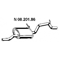 08.201.86 EBERSPACHER Глушитель выхлопных газов конечный