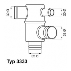 3333.87 WAHLER Термостат, охлаждающая жидкость