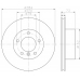 MDC1645 MINTEX Тормозной диск