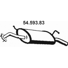 54.593.83 EBERSPACHER Глушитель выхлопных газов конечный
