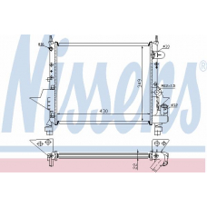 63949A NISSENS Радиатор, охлаждение двигателя