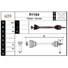 R1164 SNRA Приводной вал