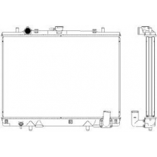 2323-1001 SAKURA  Automotive Радиатор, охлаждение двигателя