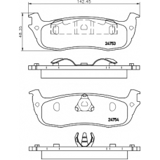 8DB 355 014-501 HELLA PAGID Комплект тормозных колодок, дисковый тормоз